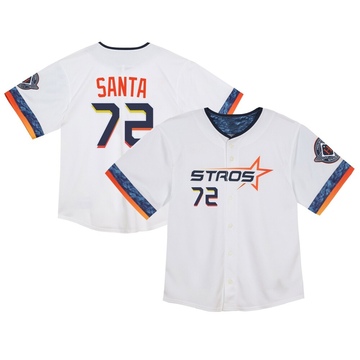 Alimber Santa Toddler Limited Houston Astros White 2025 City Connect Jersey