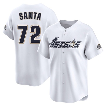 Alimber Santa Youth Limited Houston Astros White Throwback Cooperstown Collection Jersey