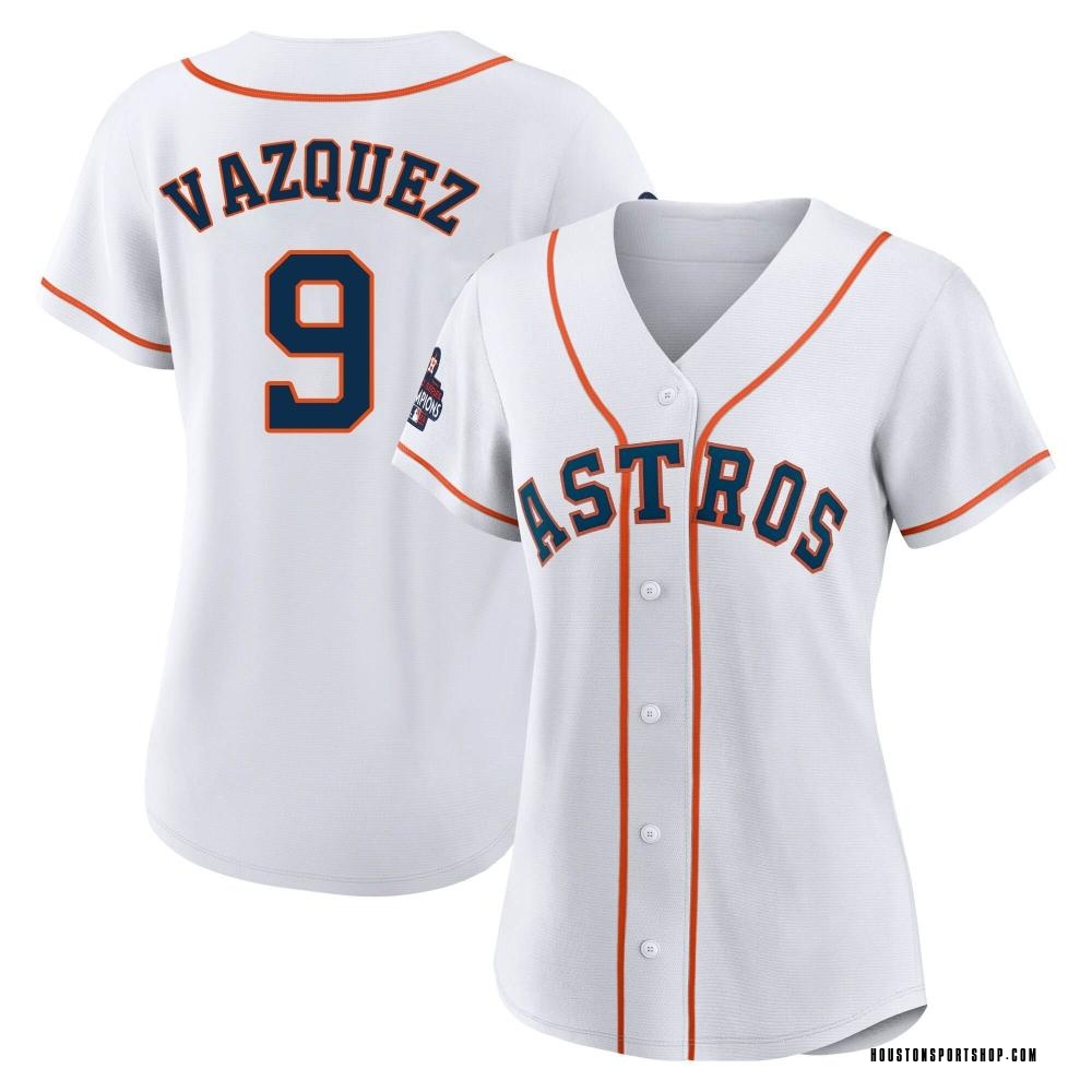 Christian Vazquez Women's Authentic Houston Astros White 2022 World