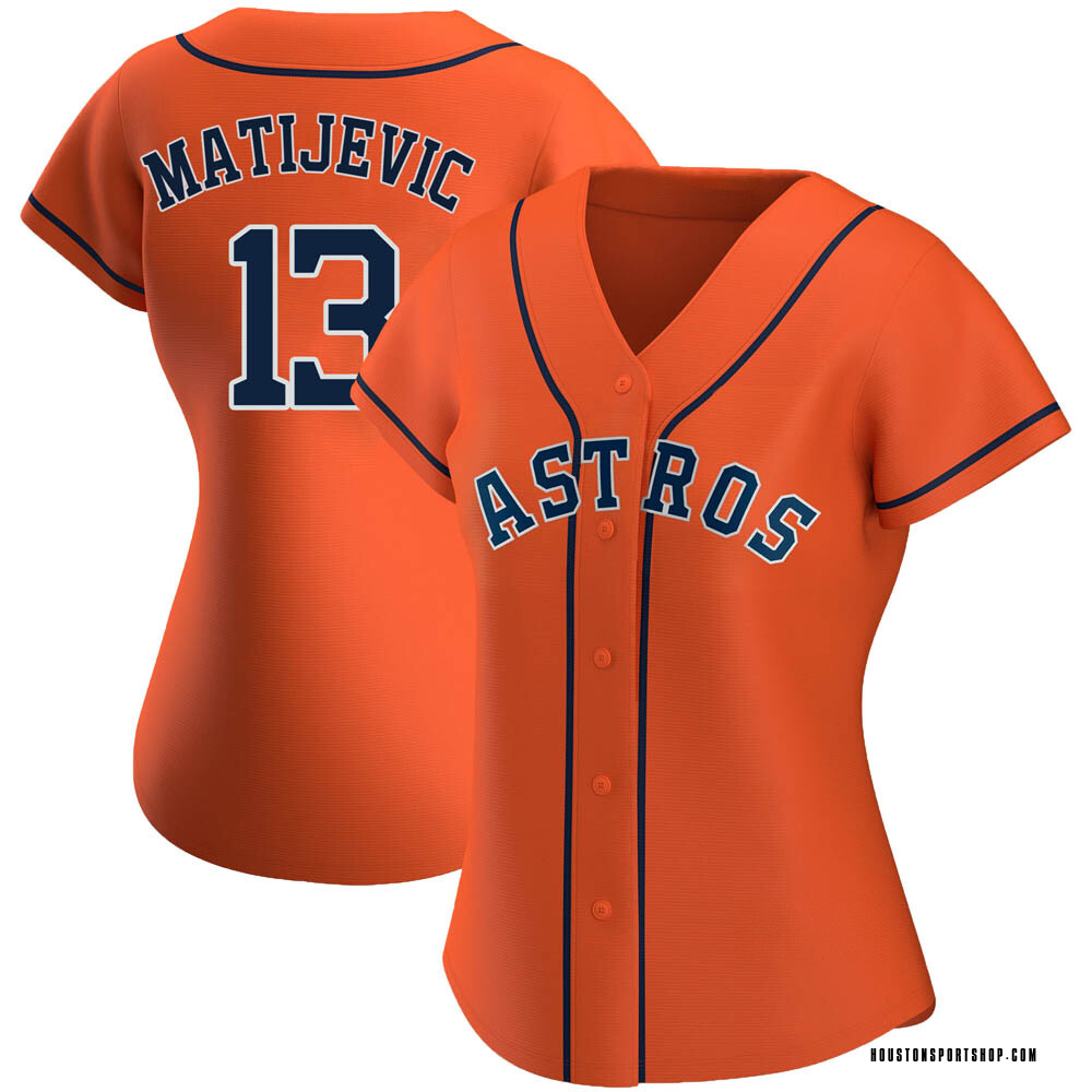 J.J. Matijevic Women's Replica Houston Astros Orange Alternate Jersey
